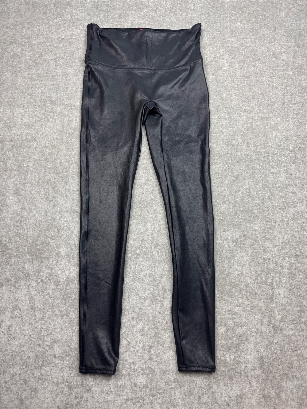 SPANX Black Faux Leather Leggings women’s medium